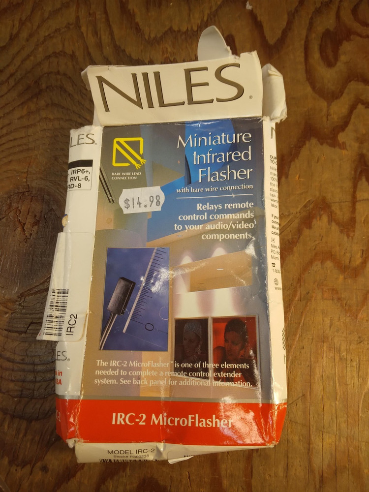 Niles IRC-2 MicroFlasher Miniature Infrared Flasher for Remote Control Extender