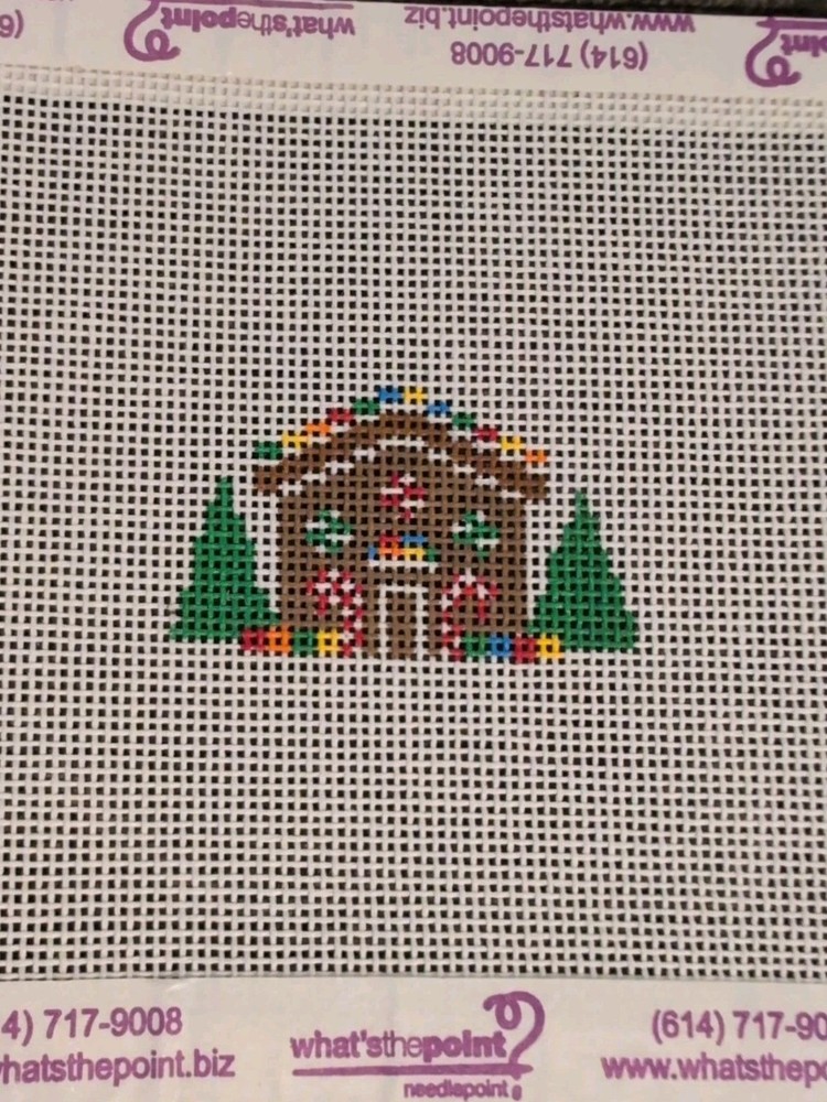 3 Christmas Themed Needlepoint Canvas