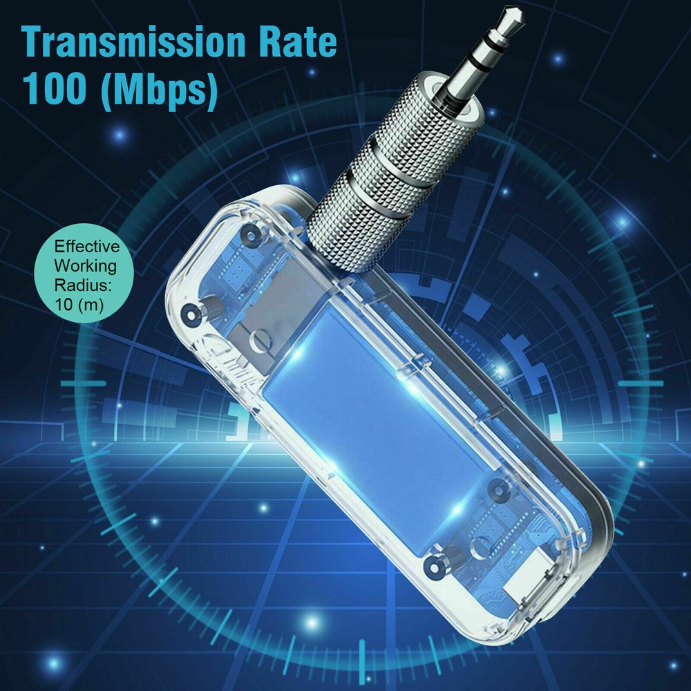 3.5 AUX Cable Bluetooth 5.0 Audio Transmitter Receiver Adapter Car USB Wireless
