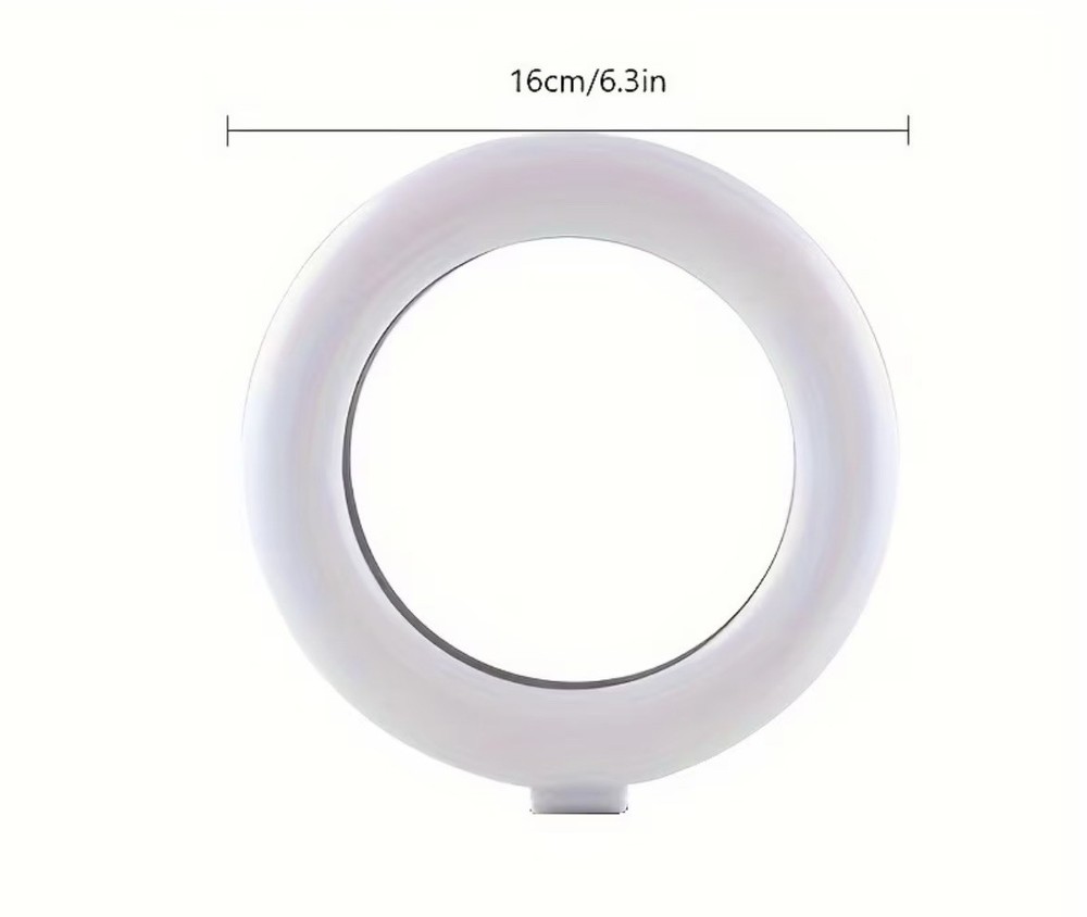 6-inch Selfie Ring Light with Tripod Stand With Adjustable Light