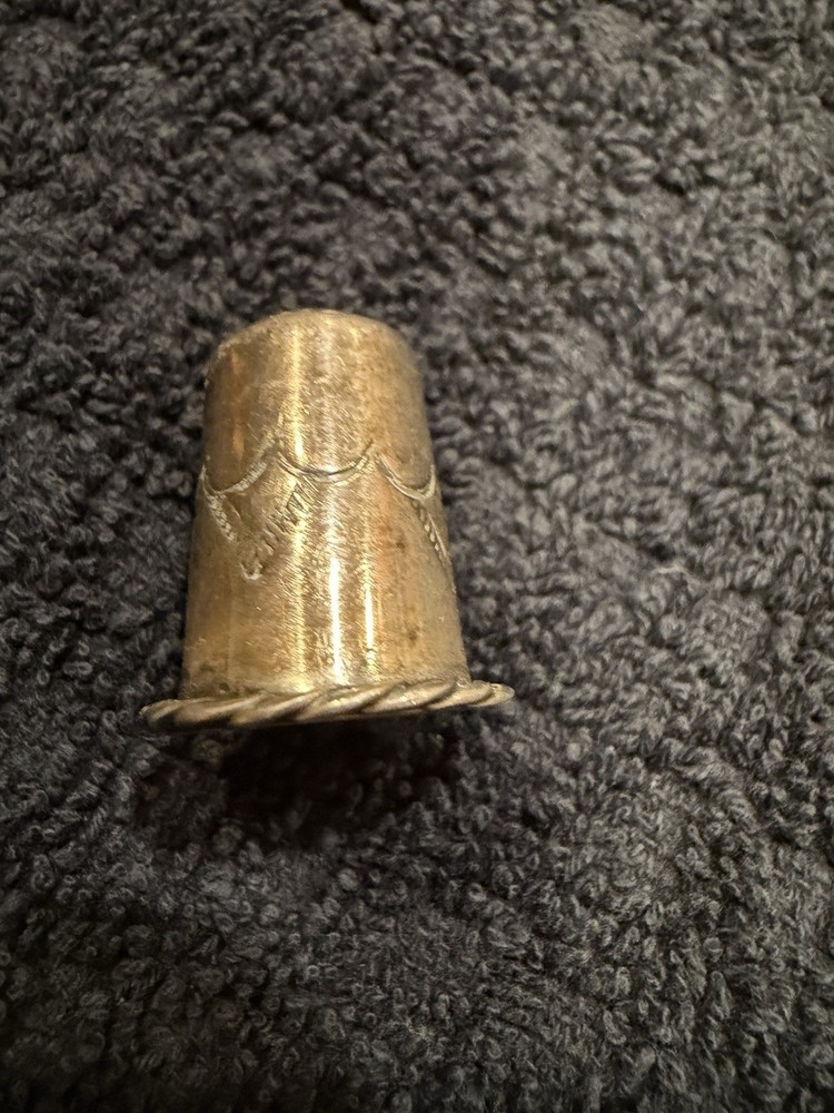 British Hallmarked Sterling Silver Thimble (Size 10)