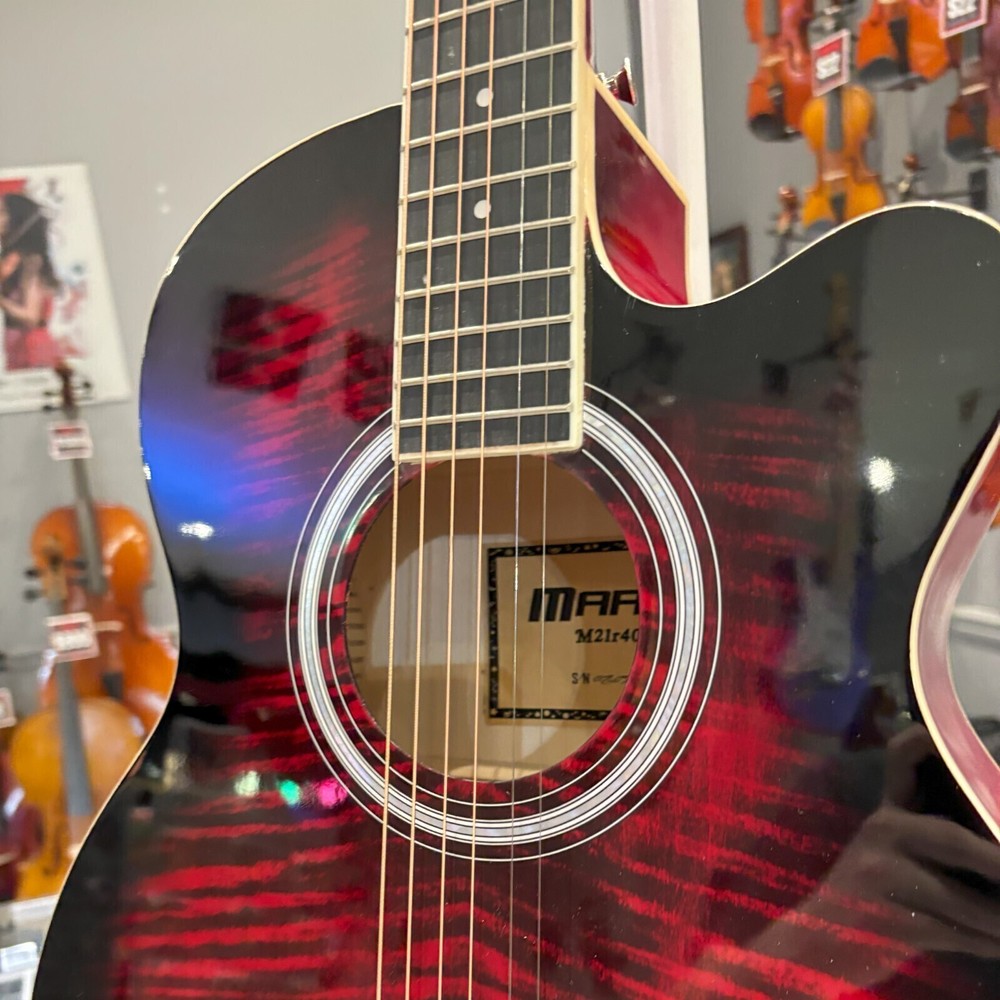 Mars Acoustic Guitar: Red