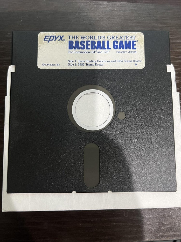 EPYX The World's Greatest Baseball Game Enhanced Version | Commodore 64 & 128