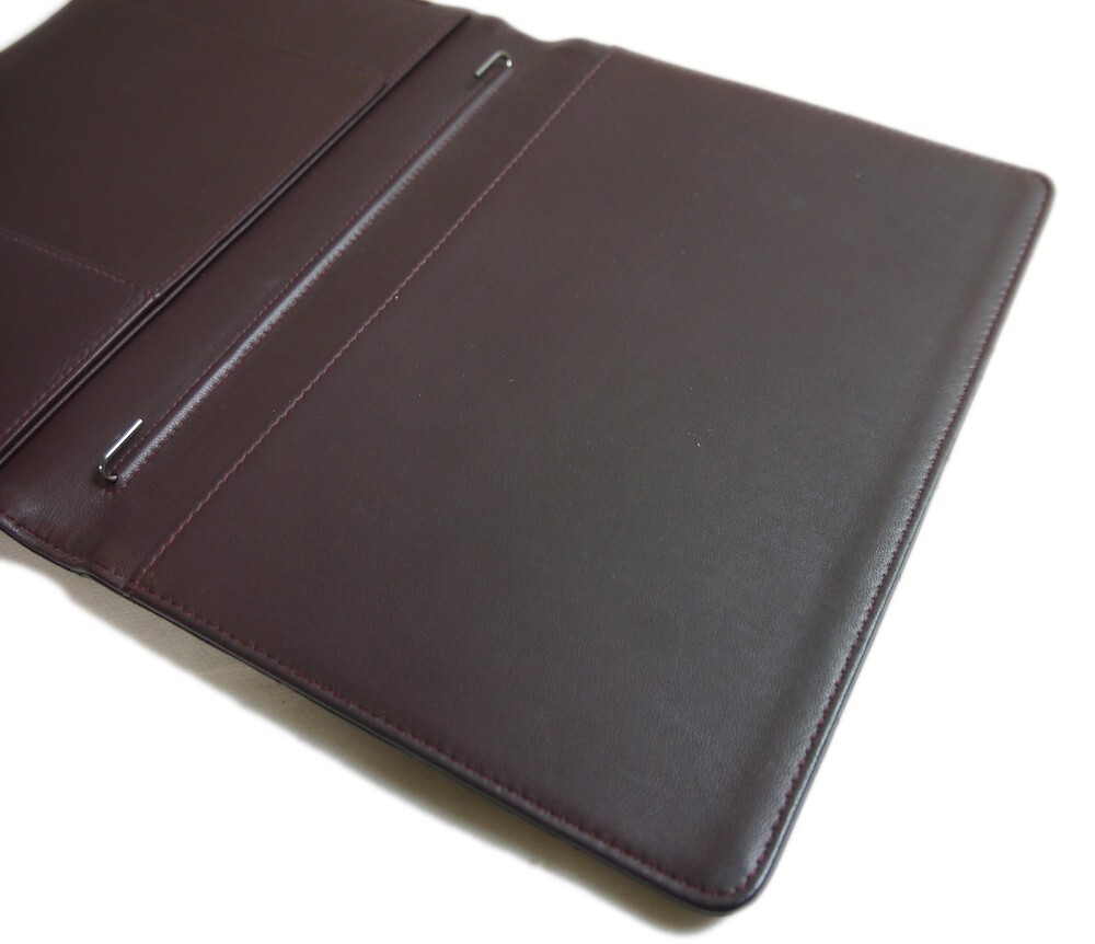 Authentic CHANEL Notebook cover lambskin COCO mark Leather #4174