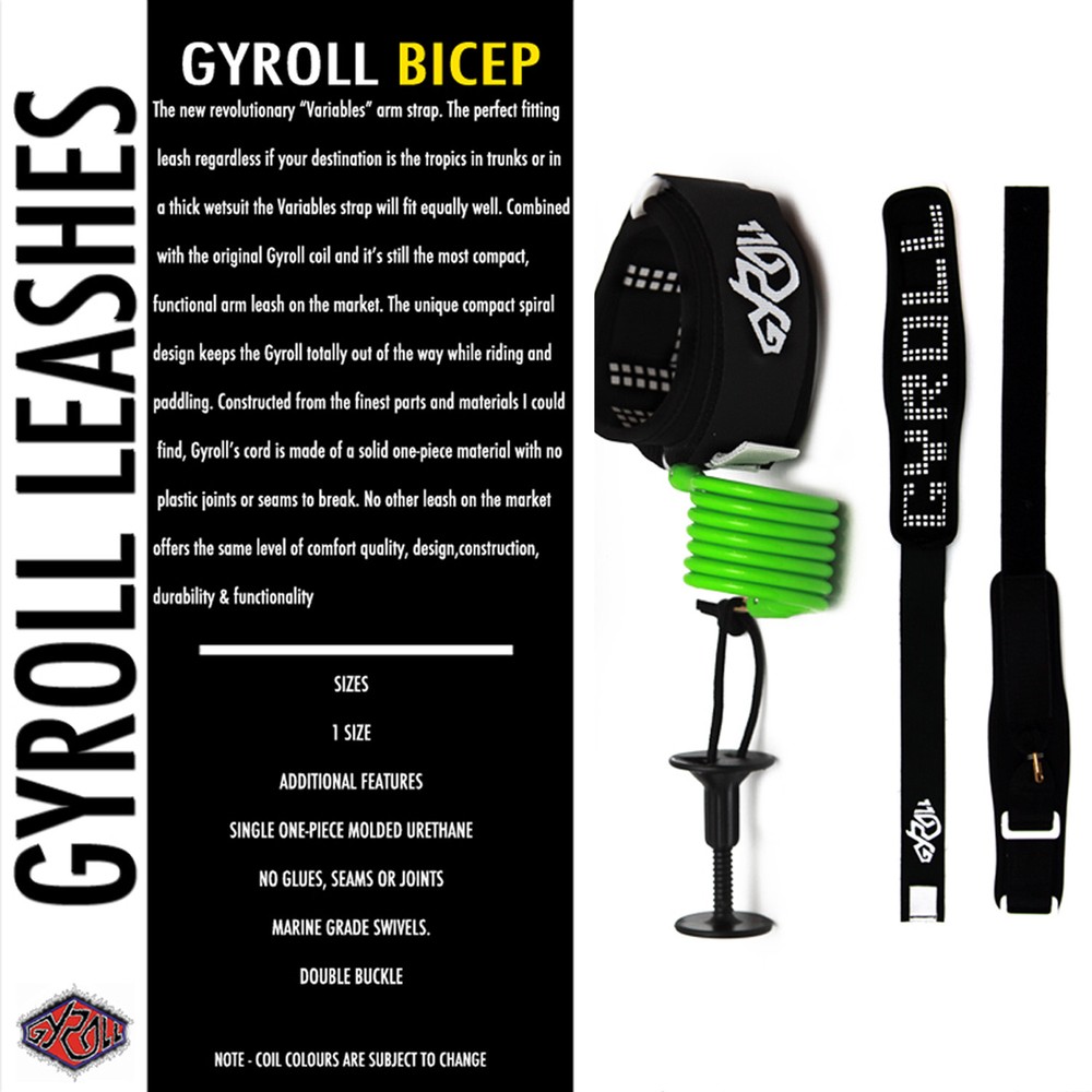 Mike Stewart Gyroll Variable Strap Bodyboarding Bicep Leash