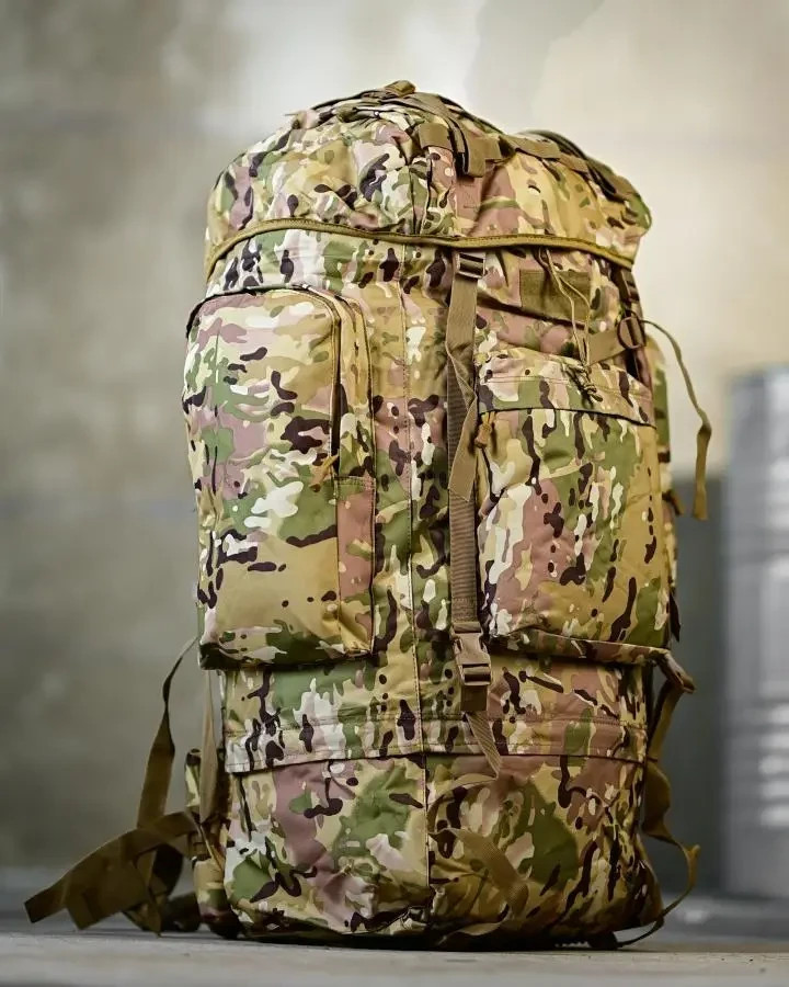 Large army backpack with rain cover 80l Multica Tactical frame backpack Mult💛💙
