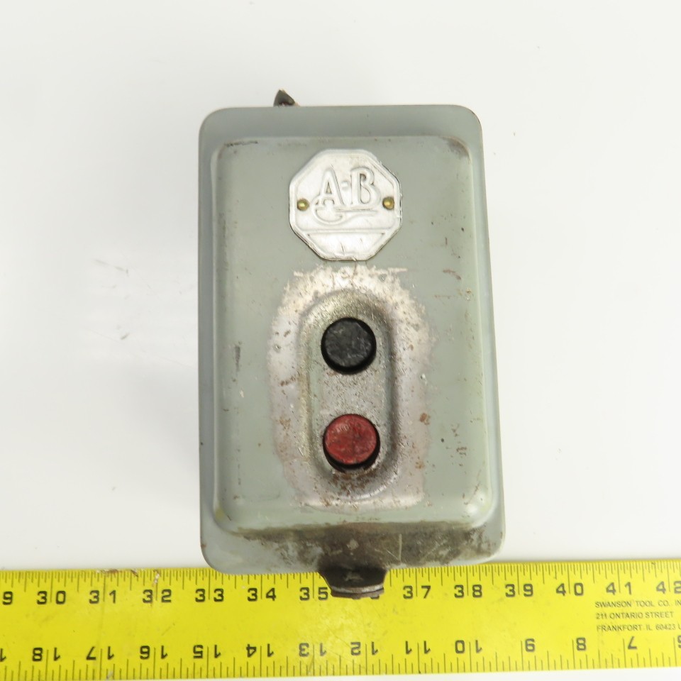 Allen Bradley 2-Button Size 0 Manual Motor Starter Control Operator Panel