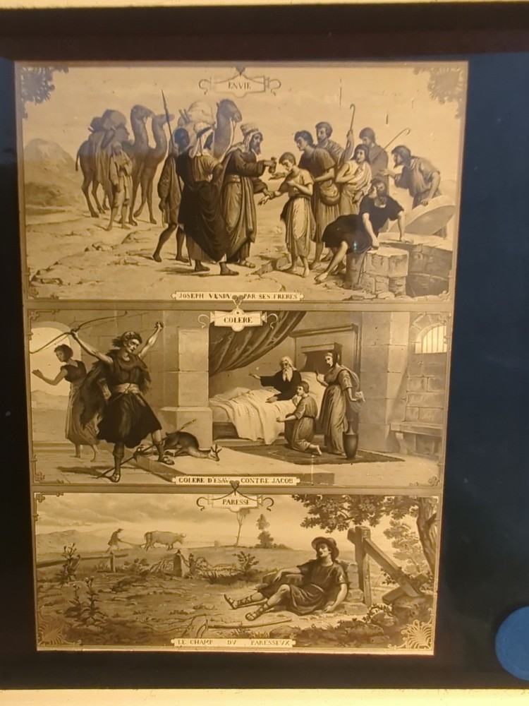 Six Lantern Slides Religious