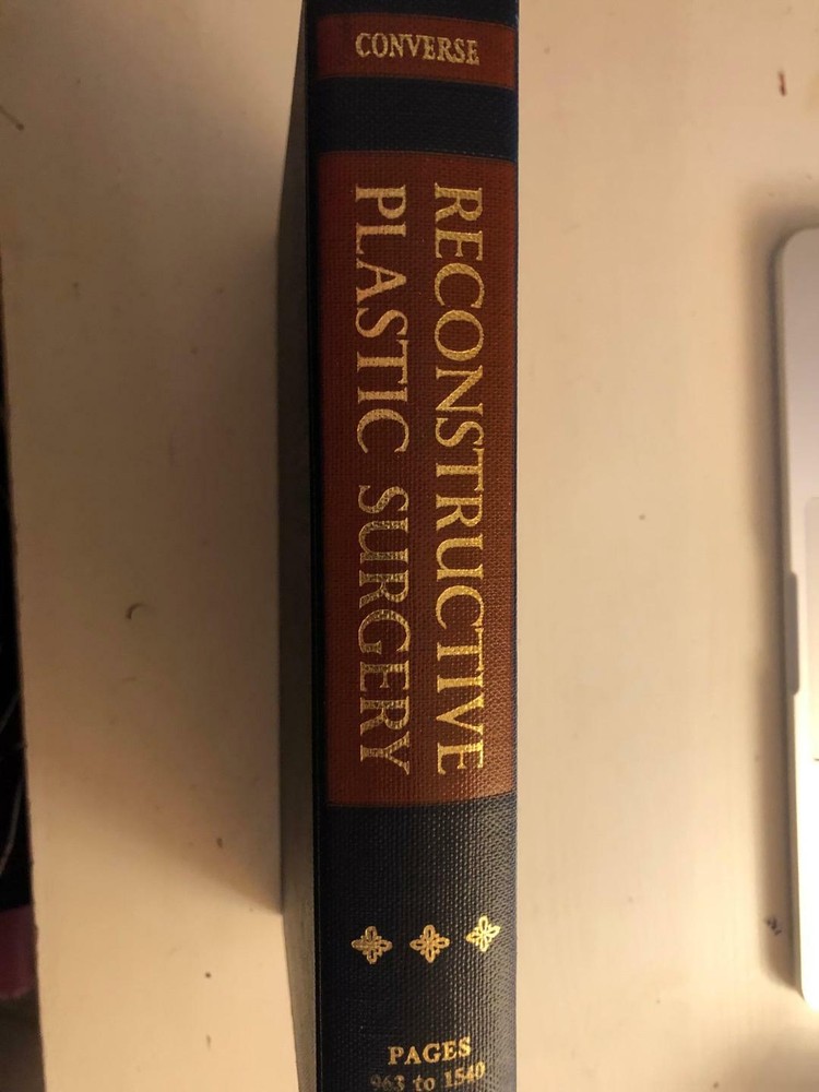 Reconstructive Plastic Surgery the head and neck - continued Converse VOLUME 3