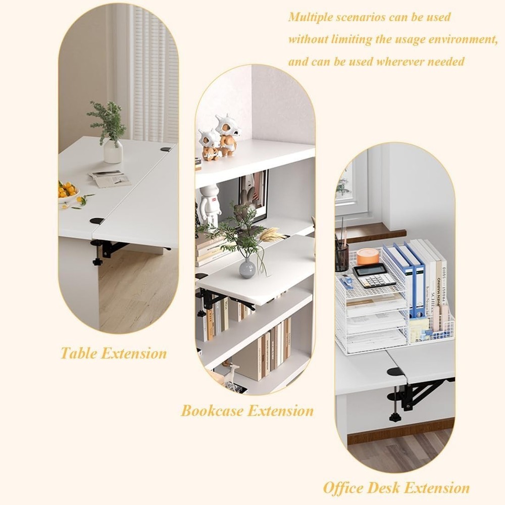 Quick Install Under Desk Keyboard Holder Bracket - Adjustable & Foldable Design