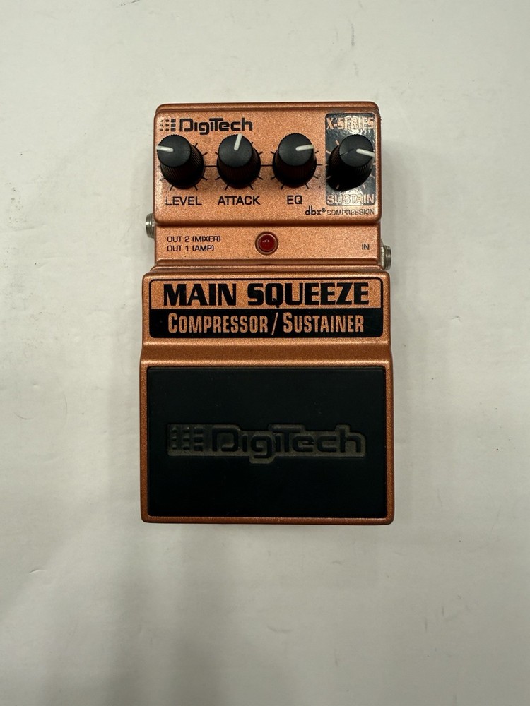 Digitech XMS X-Series Main Squeeze Compressor / Sustainer Guitar Effect Pedal
