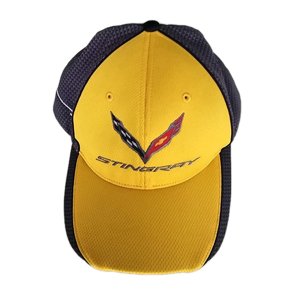 C7 Corvette Stingray Hat Carbon Fiber Look Adjustable Hook N Loop A9