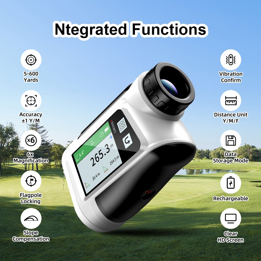 Professional Golf Laser Rangefinder Slope Meter Precise Shot 600m