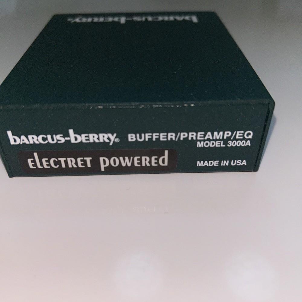 Barcus-Berry Model 3000A Preamp/Eq Buffer Made in USA, Green