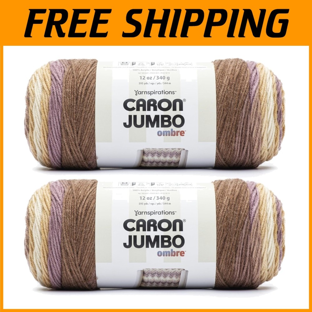 Seashell Ombre Yarn - 2 Pack - 595 Yards - Soft & Versatile