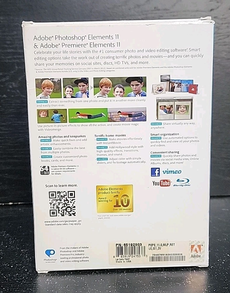 Photoshop Elements Premiere 11 ~ Windows & Mac