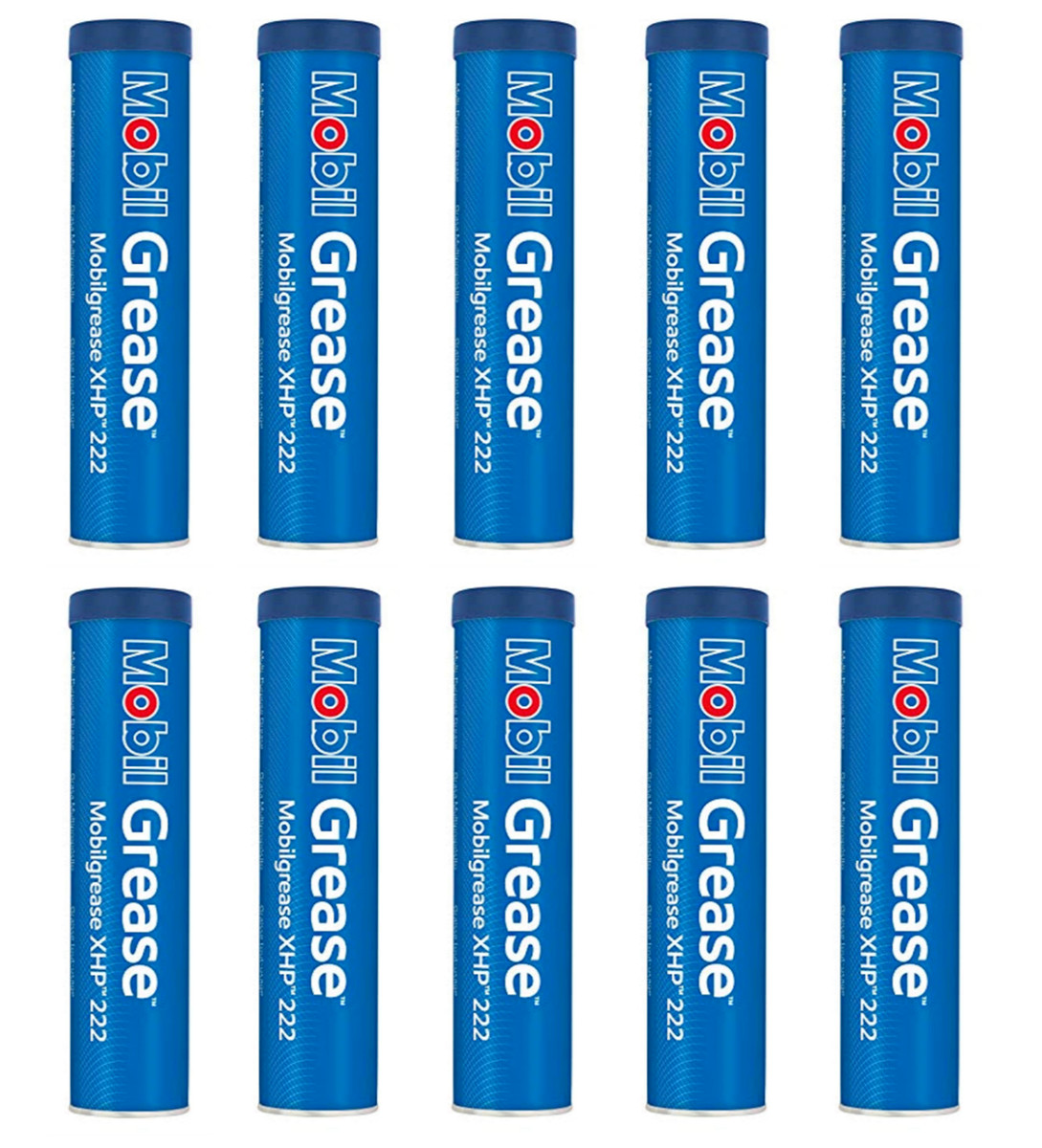 10 Pack Mobil Grease XHP 222 Blue