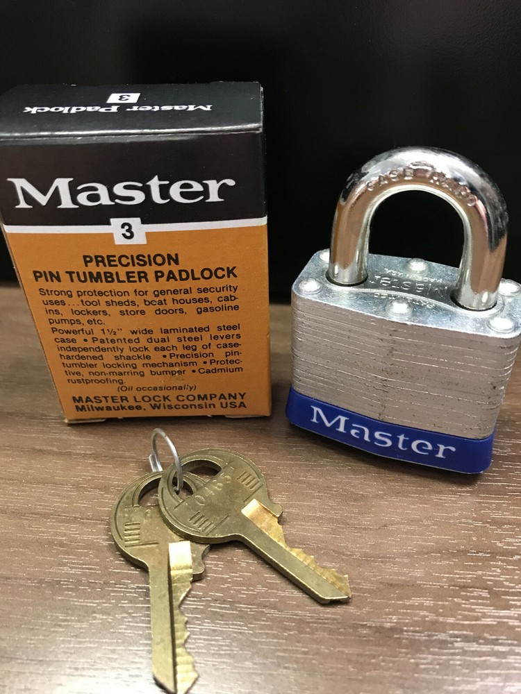 Master Lock 3KA 0465 Laminated Steel Padlock