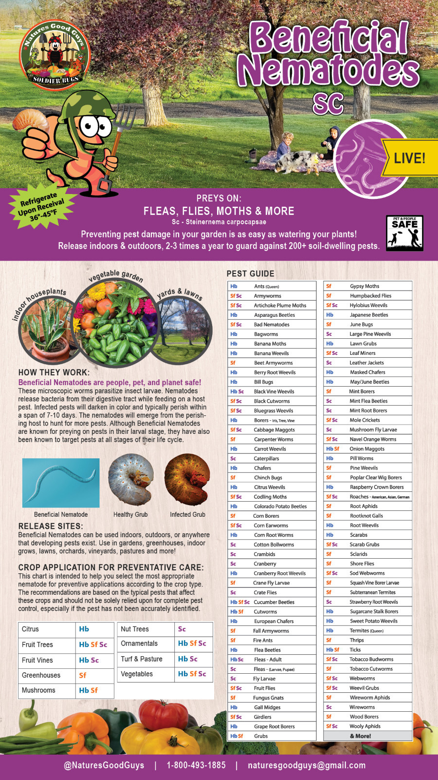 Beneficial Nematodes SC - Targets Fleas, Flies, Moths & More