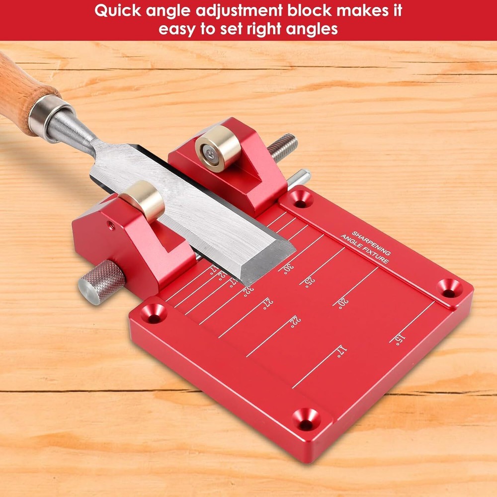 Wood Chisel Honing Guide System – Roller Sharpening Kit for Precise Angle Contro