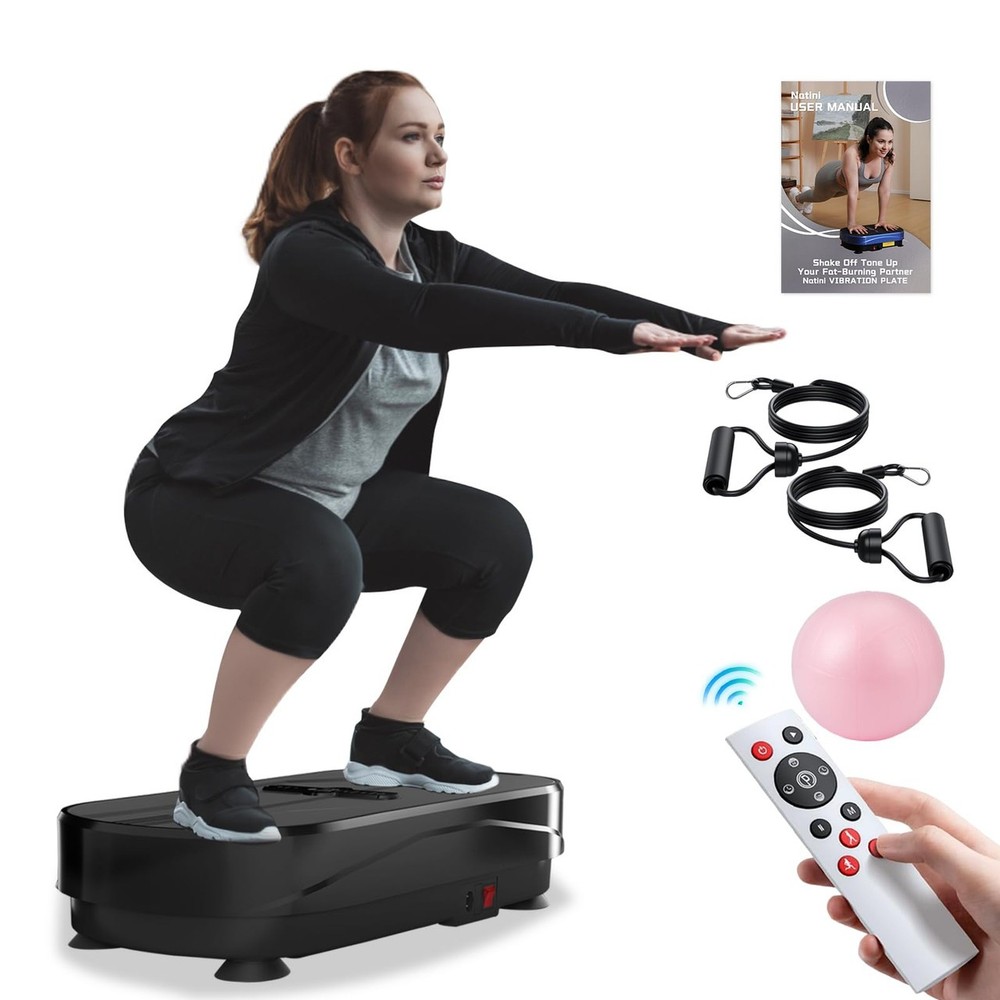 Natini Vibration Plate Exercise Machine, Vibration Plate for Lymphatic Drainage,