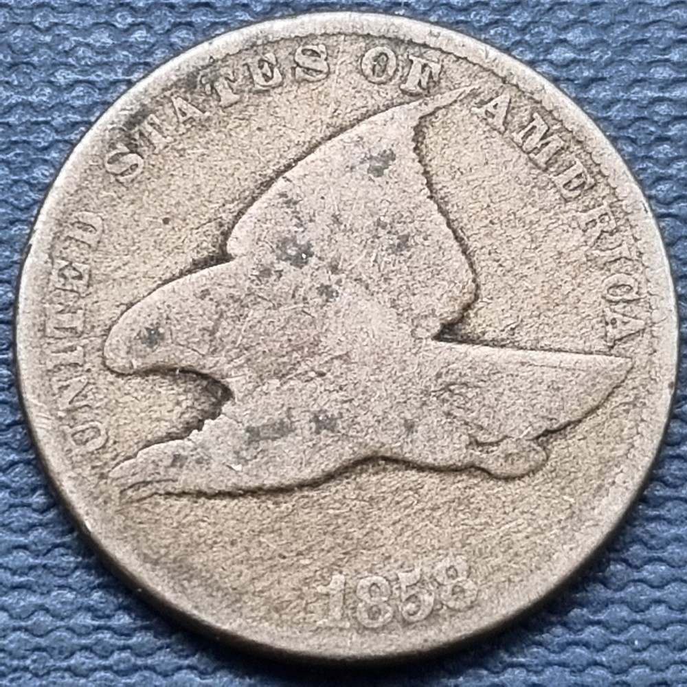 1858 Flying Eagle Cent 1c Circulated #95876