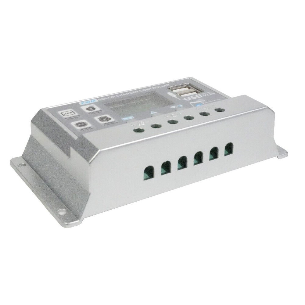 30A Solar Charge Controller 12V24V Panel Battery Regulator APP COMM USB 0V Start