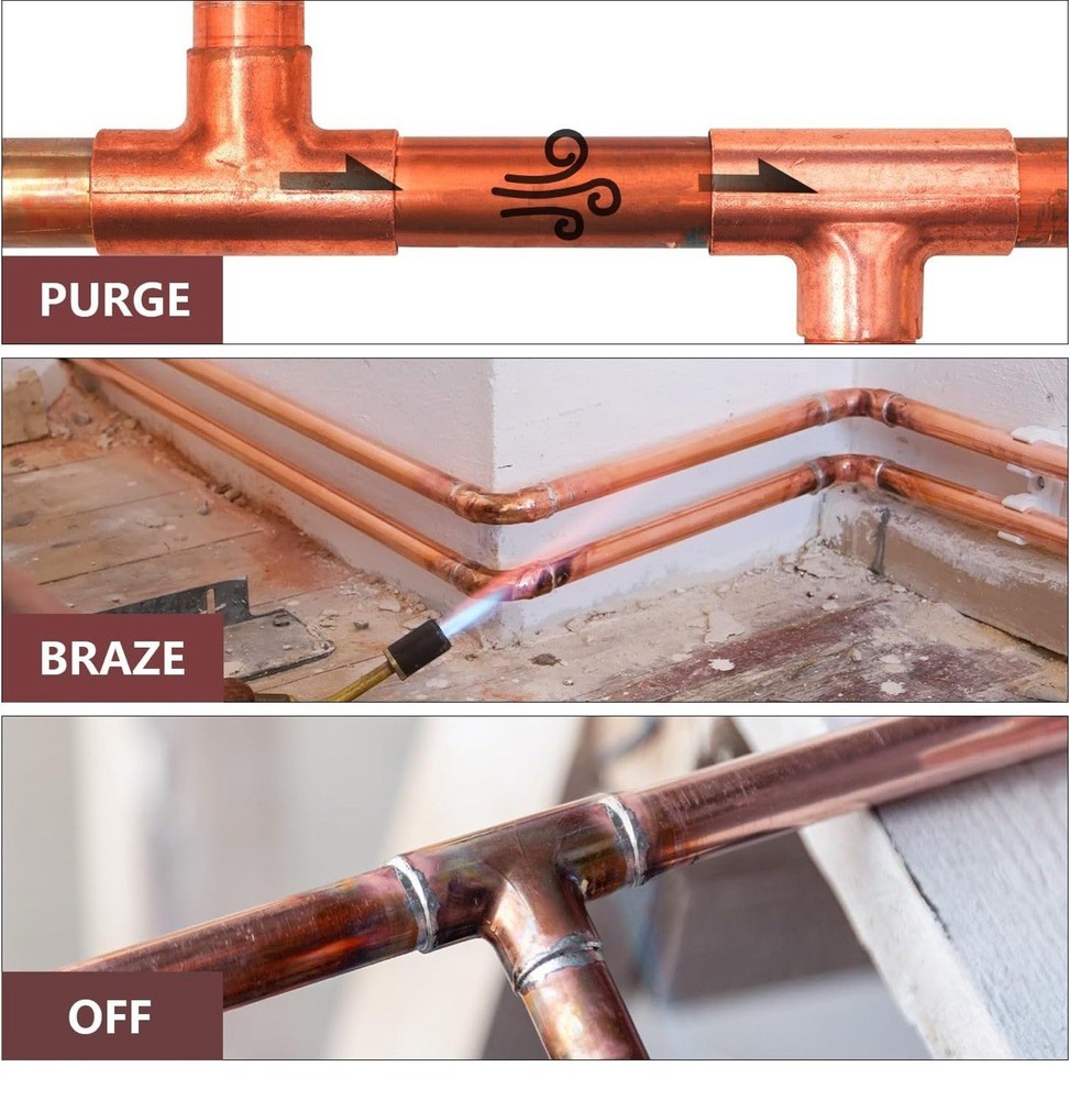 HVAC Nitrogen Purge Regulator Kit Adjust Nitrogen Purging Brazing Flow Control