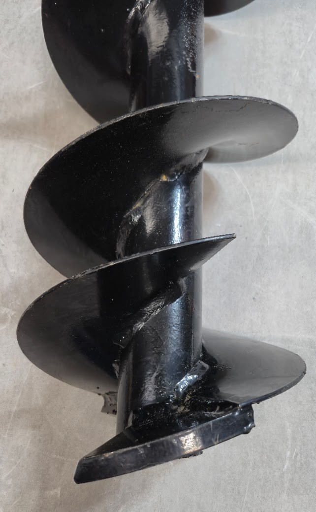 8 in Heavy-Duty Post Hole Auger Bit Universal Thread NOS