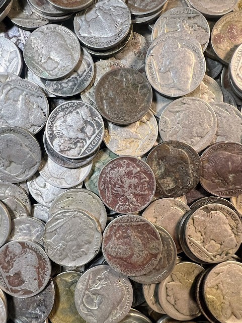 Buffalo Nickels Lot of 100 - Mixed Low Grade / Damaged / Cull - Free Shipping