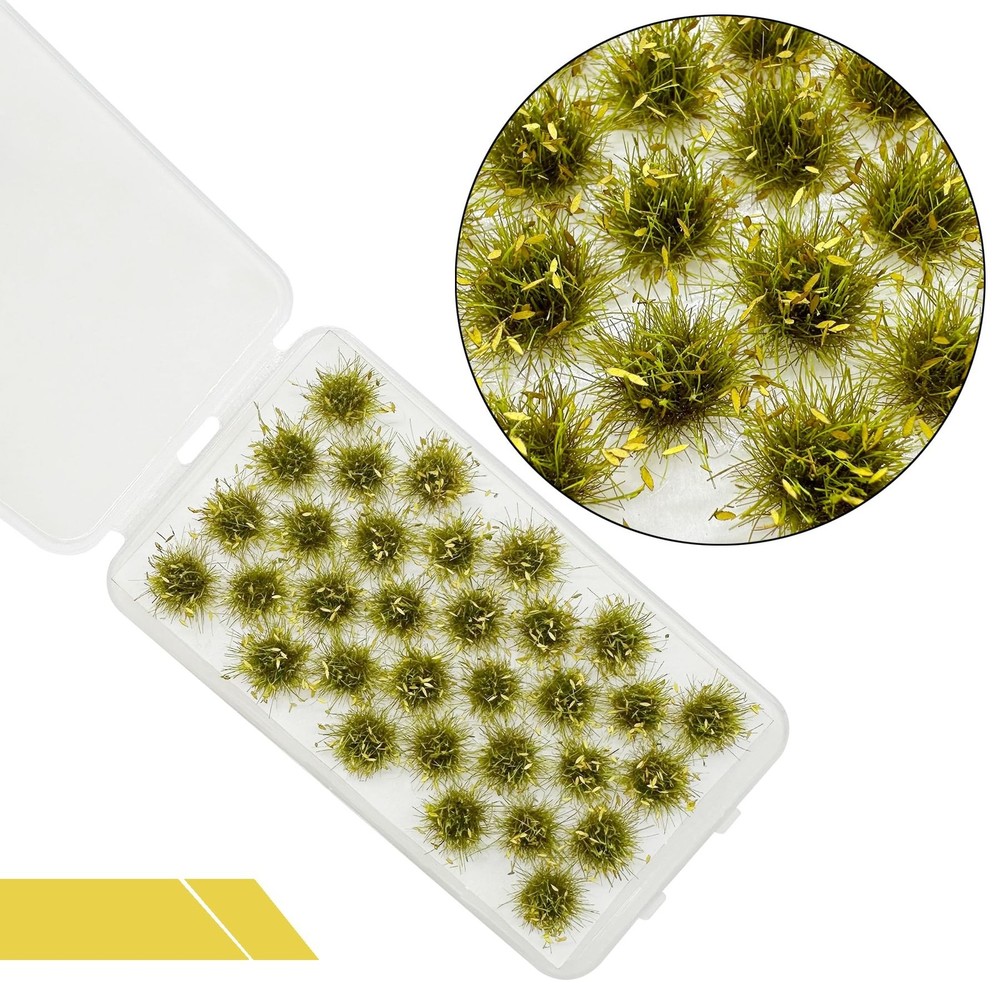 Cayway Miniature Grass Cluster, Static Grass Tuft Model Vegetation Groups for...