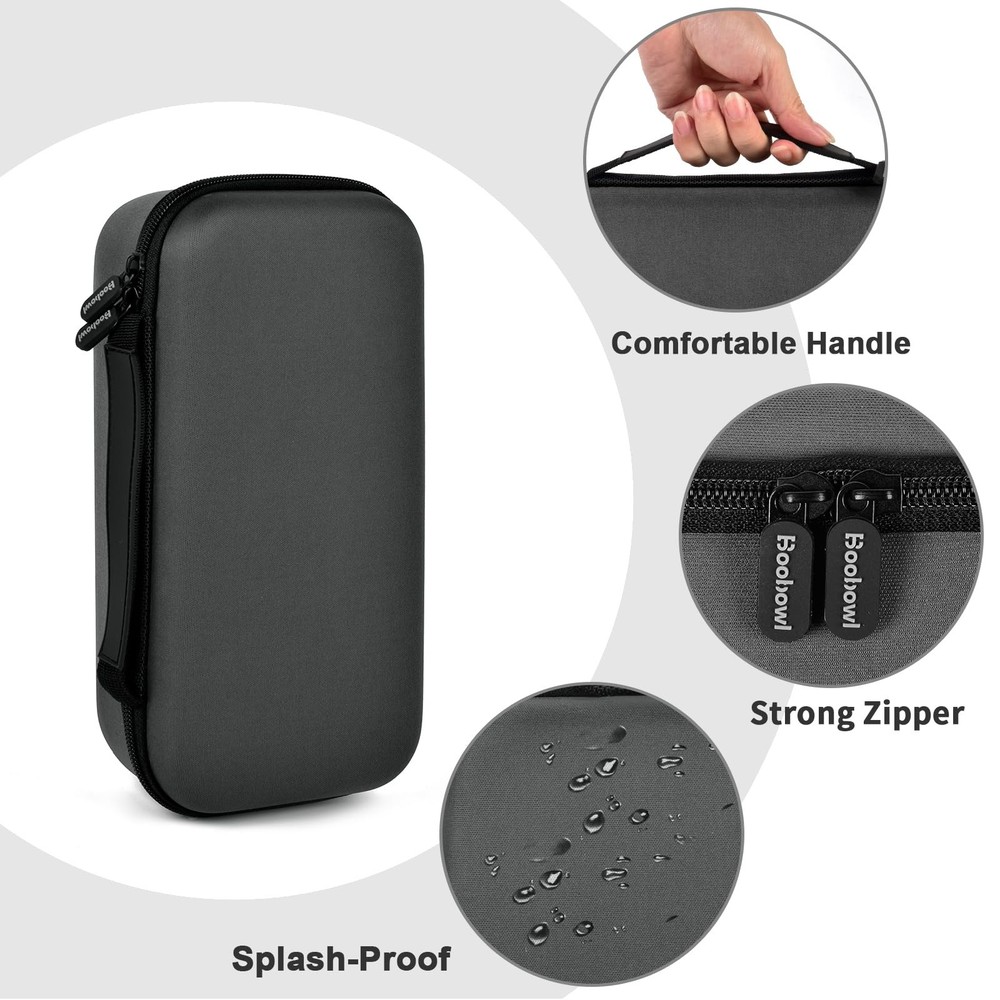 Boobowl Bluetooth Microphone Wireless Case Digital Small to Medium, Grey