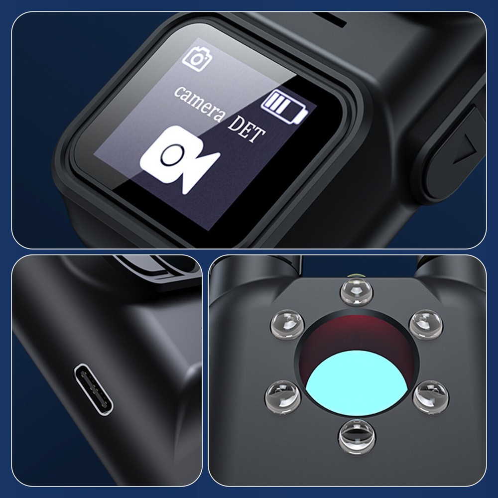 Anti-Spy Device Camera Wireless RF Detector GPS Tracker GSM Bug Finder Scanner