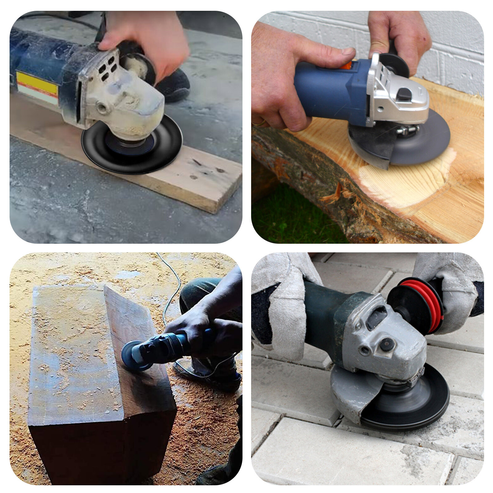 4in Wood Carbide Sanding Carving Shaping Disc For Angle Grinder Grinding Wheel