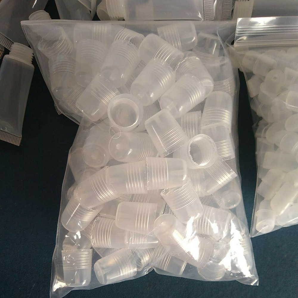 Empty Lipbalm Cosmetic Tubes Clear (90) 5 ML Refillable Plastic Containers
