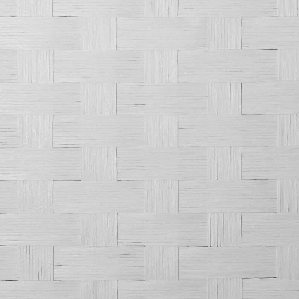 3 ft. Short Woven Fiber Folding Screen - 4 Panel - White