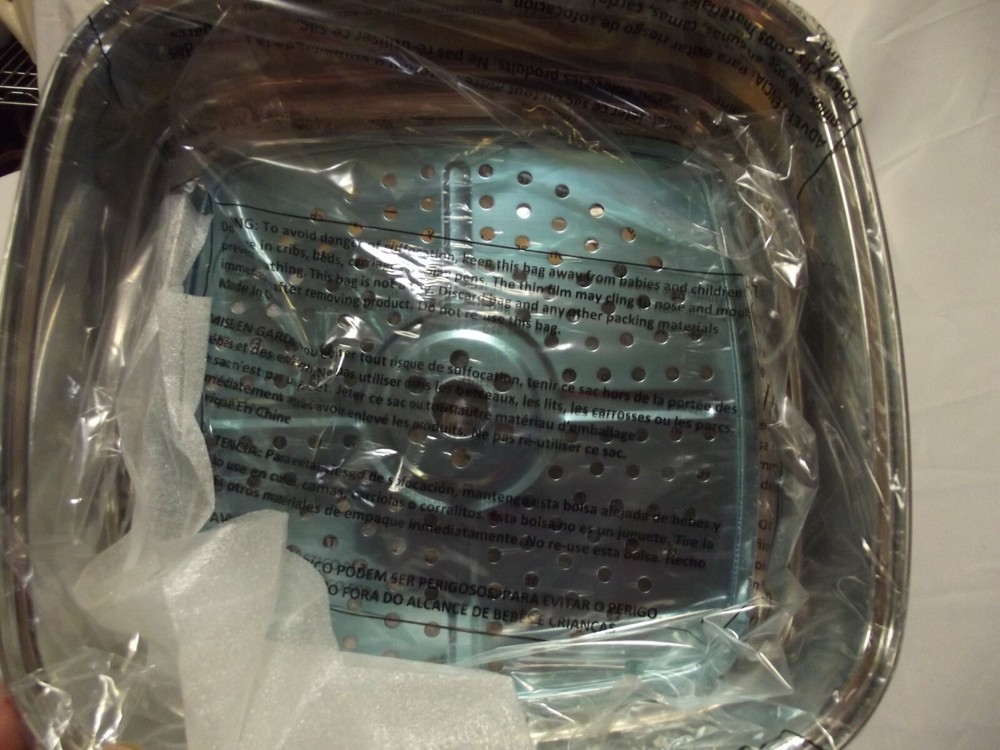 COPPER CHEF 2-in-1 Stackable Steamer/Pan Extender NEW / Factory SEALED 3" x 11"
