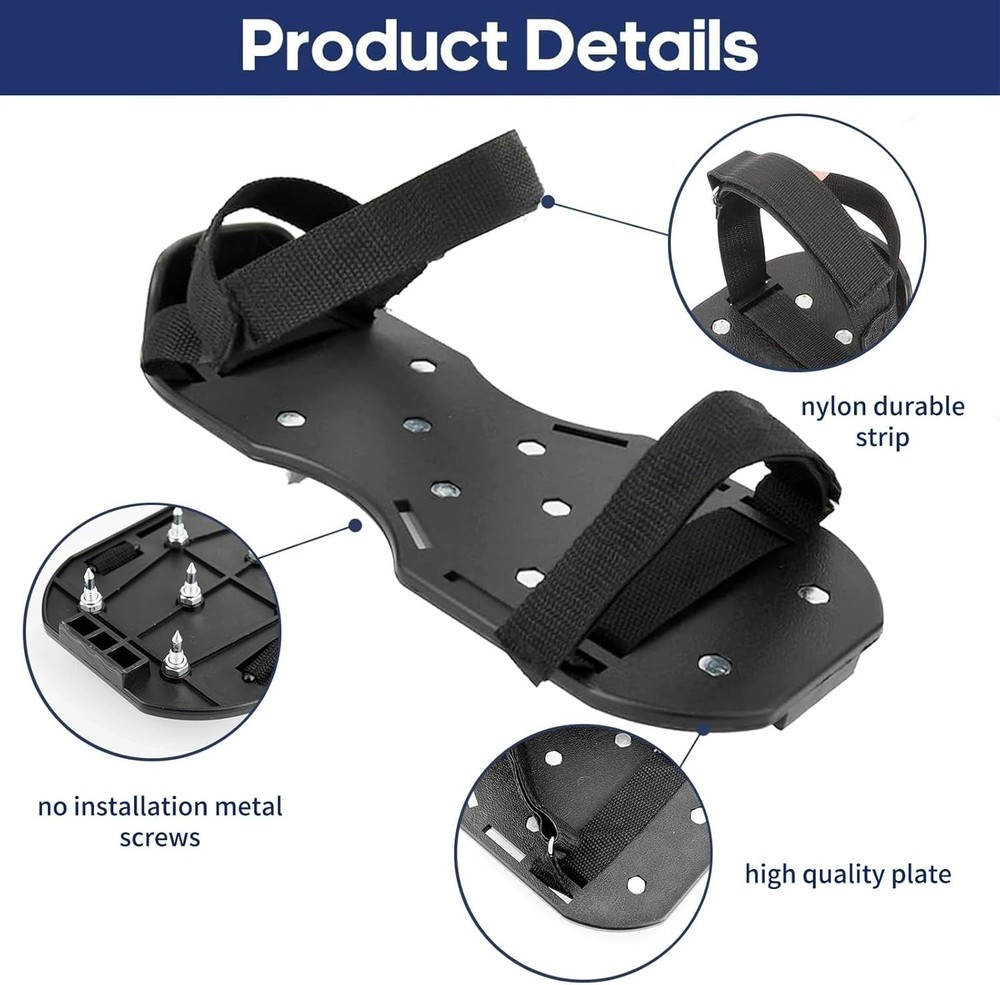 Self-Leveling Cement Kit with Spike Roller, Brush, Spiked Shoes & Scraper