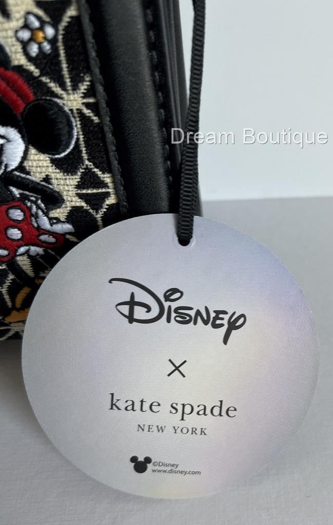 Kate Spade X Disney 100 Mickey & Minnie Jacquard Crossbody Handbag NWT