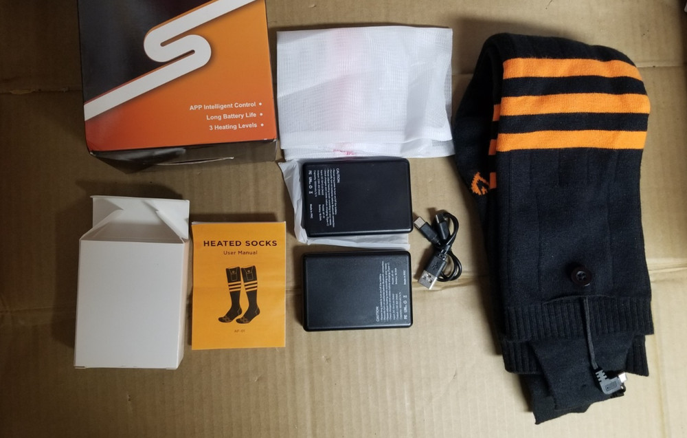 Heated Men's Socks, Model AF-01, 5000mAh