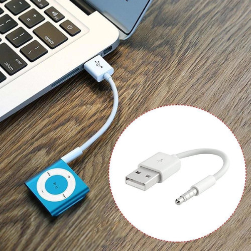 USB Charger Data SYNC Cable for Apple iPod Shuffle 3rd 4th 5th 6th 7th Gen 3.5mm