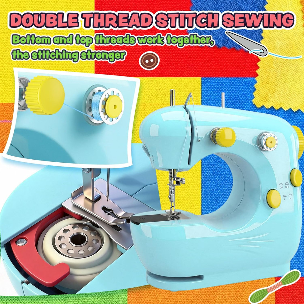 Sewing Machine - 2 Speed Electric Mini Sewing Machine for Beginner, Small Sewing