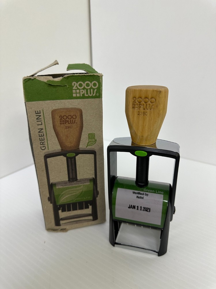 2000 Plus #2300 Green Line Self-Inking Stamp