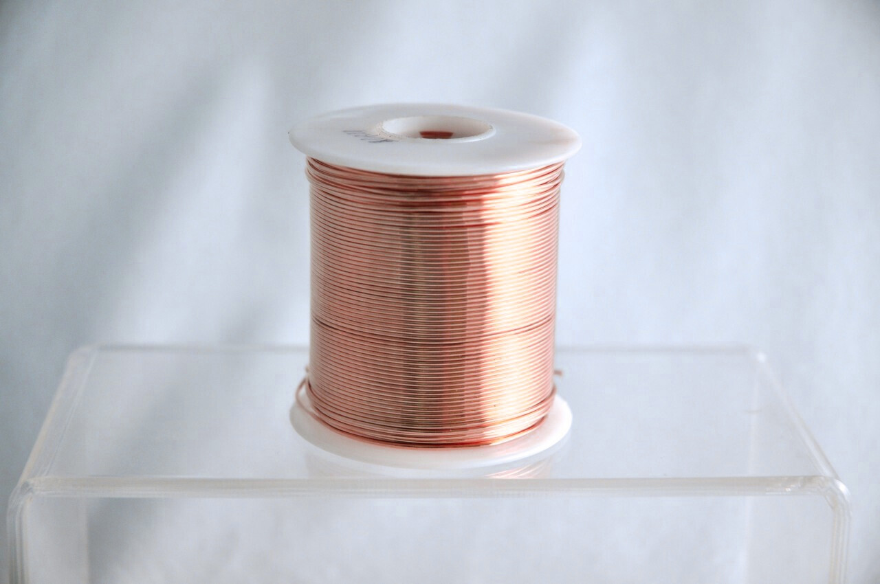 Bare Copper Wire 18 Gauge 1 lb Spool (199 Feet) Diameter 0.040