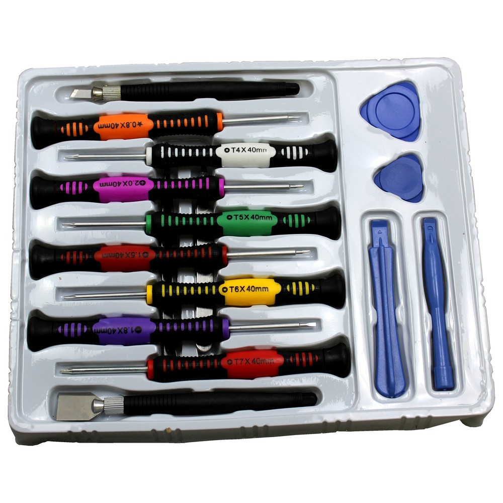 Multi-Bit 16 Screwdriver Set Tool Kit for PC iPad-Tablet Phone Laptop PC