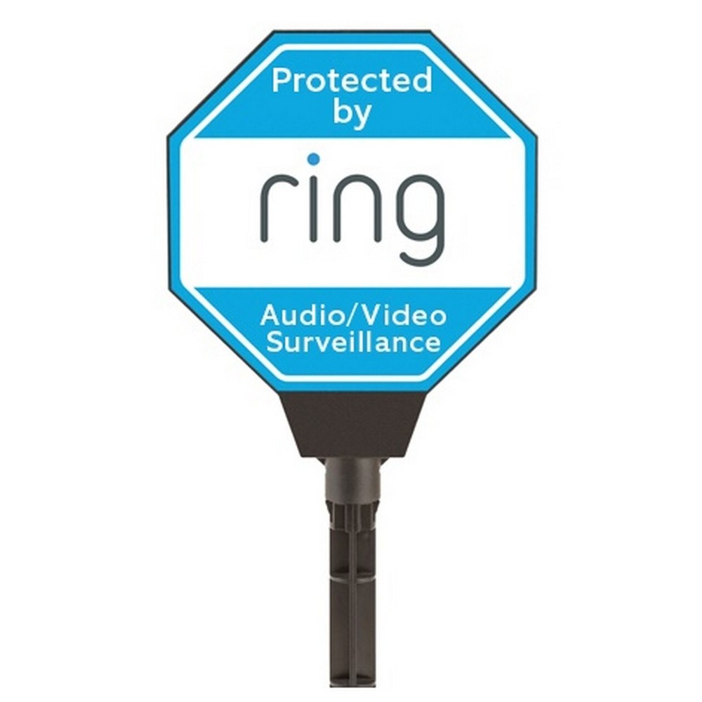 Ring Solar Security Sign Solar Powered Security Illuminated Sign