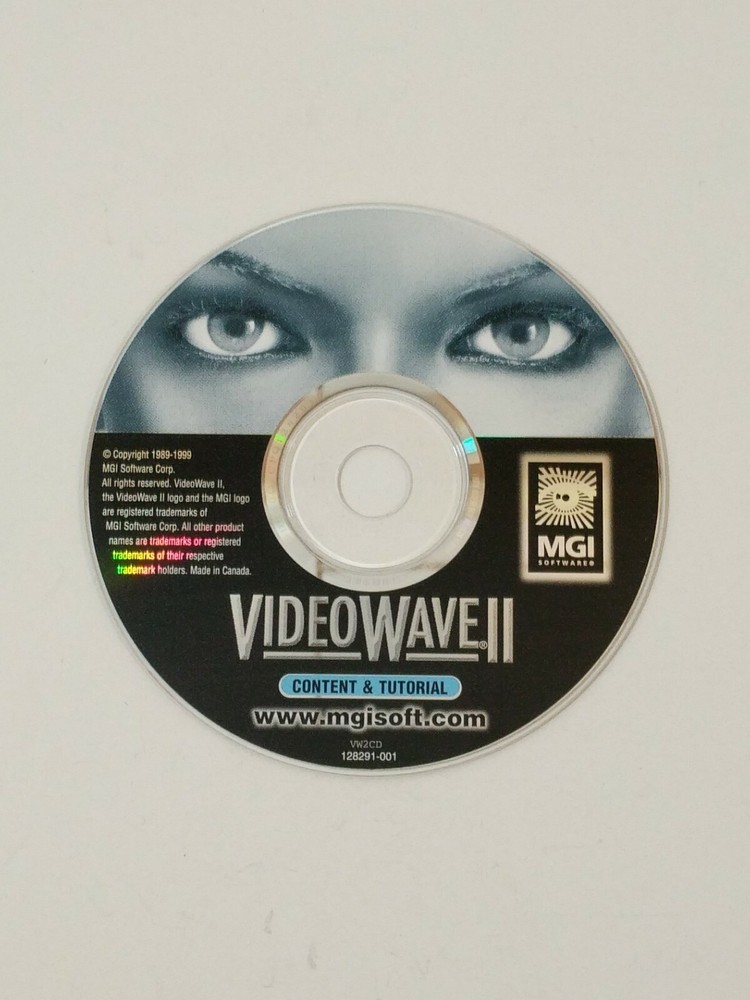 VIDEOWAVE 2 MGI CD-ROM for WINDOWS Tutorial & Content VIDEO WAVE II