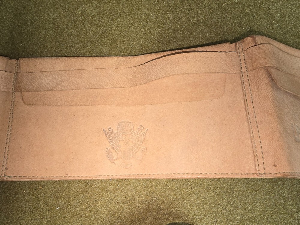 WWII US Army Leather Money Belt