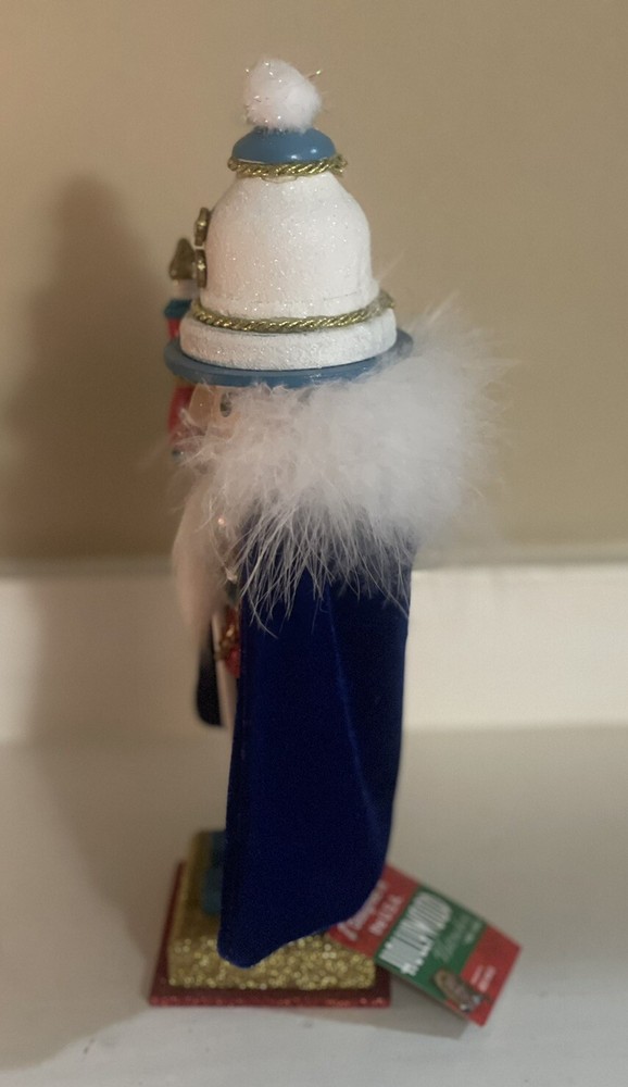 Kurt Adler Hollywood Nutcracker - Red & Teal Soldier Blue Cape Nutcracker