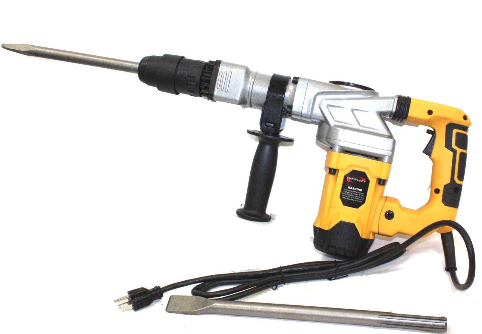 1300W SDS MAX ELECTRIC DEMOLITION HAMMER 4000 BPM 12A W/SDS-MAX SHOVEL & CHISELS